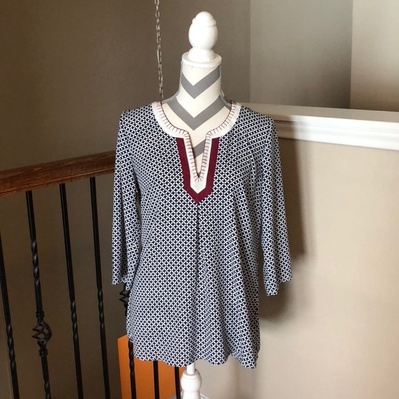 C. Wonder Tops - Donating Tomorrow! C Wonder Printed Blouse